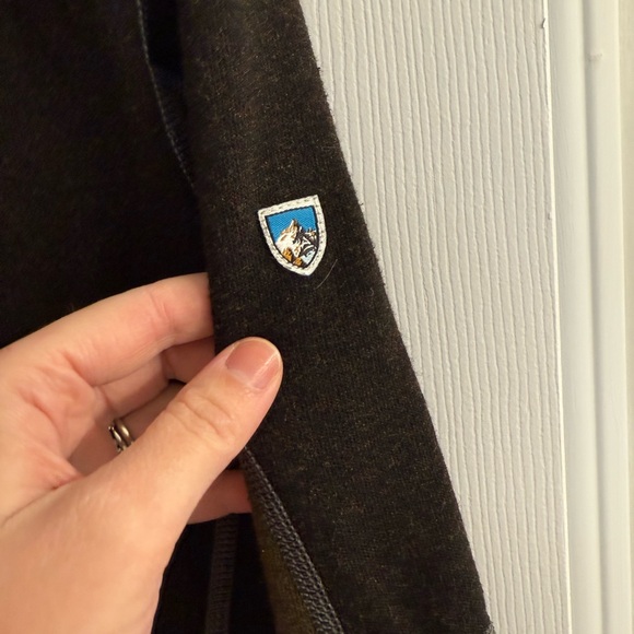 Brown and Green Zip Up Sweater - Picture 2 of 4